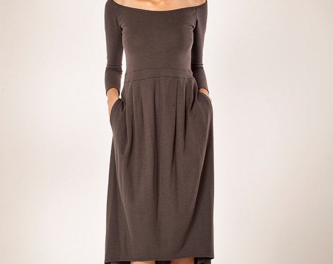 Black Friday Sale/ Women Dress gray Dressmidi Etsy