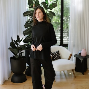 Black Pleated Pants, High Waist Pants, Women's Tailored Pants, Black Suit Pants, Black Trousers, Black Office Pants, Elegant Office Wear