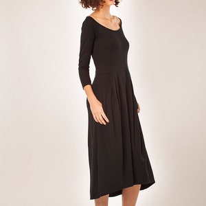Women Dress/ Winter Dress/ Little Black Dress/ Midi Dress/Women's Dress/ Long sleeves Dress/ Maxi Dress image 2