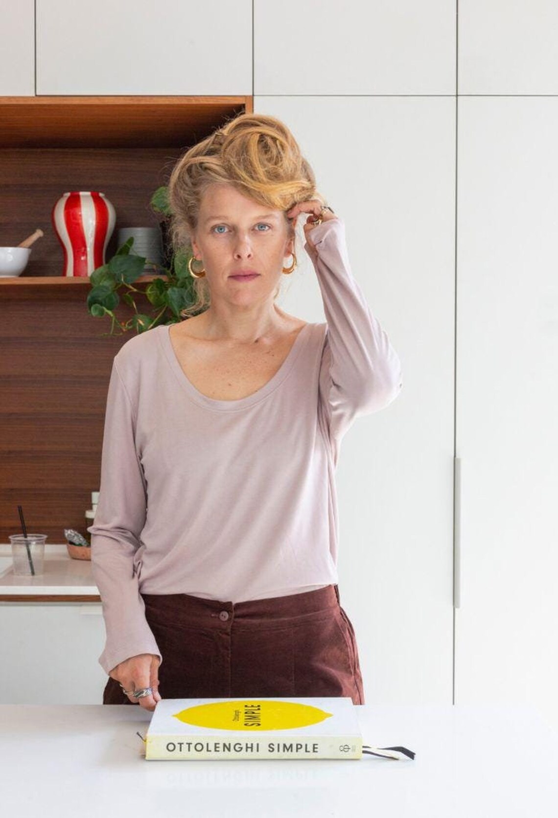 Pink Loose-Fit Short-Sleeve Shirt for Summer