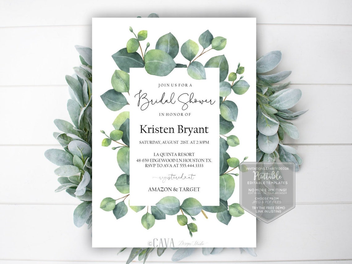 PRINTABLE Bridal Shower Invitation Wedding Shower Invitation | Etsy