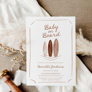 Boho Baby on Board Beach Baby Shower