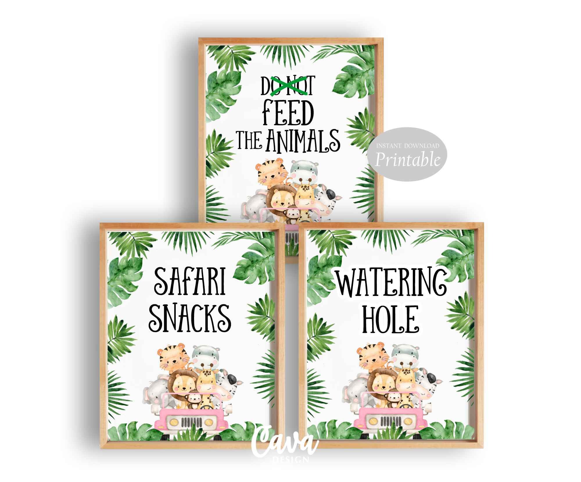 girl-safari-wild-one-birthday-signs-watering-hole-sign-safari-snacks-sign-do-not-feed-the-animals-printable-sign-instant-download-238gp-etsy