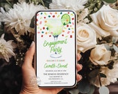 Fiesta Lime Margarita Engagement Digital Party Invite, Engagement Party, Printable Mexican Theme Electronic Invitation TEMPLATE - WD 0230F