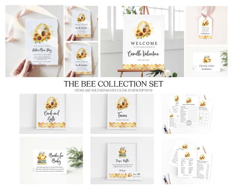 Honey Bee Bridal Shower Invitation Bee Wedding Shower Etsy