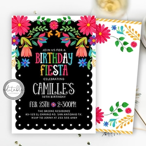 Fiesta Invitation, Fiesta Birthday Invite, Mexican Fiesta Birthday Invitation, Mexico Themed Party Invitation, Fiesta Party,Instant Download