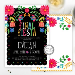 Fiesta Bridal Shower Invitation, Fiesta Bachelorette, Mexican Invitation, EDITABLE Invitation, Instant Download