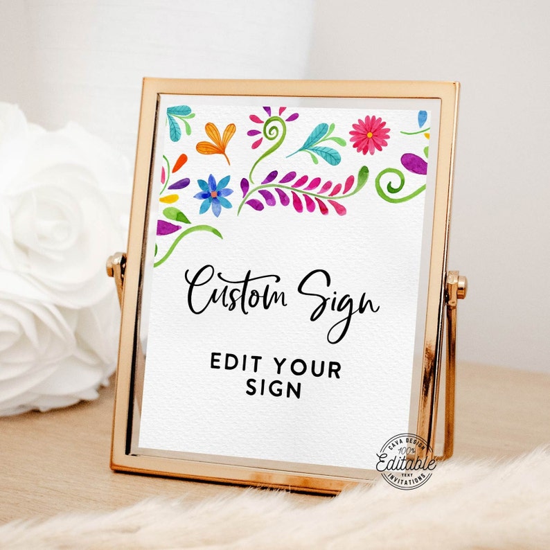 Editable Fiesta Wedding Custom Printable Sign Printable - Etsy