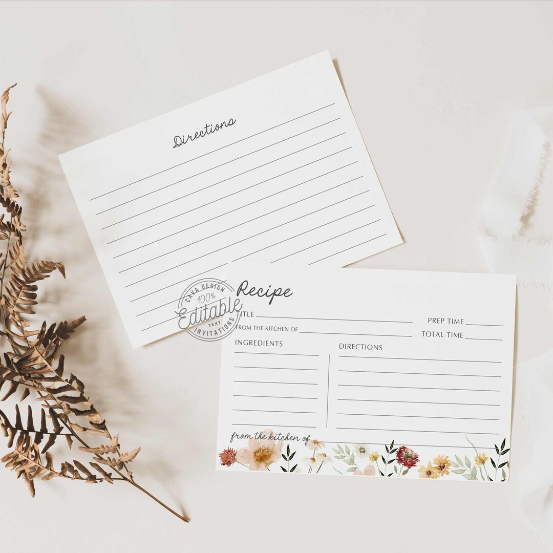 Boho Wildflower Table Seating Chard Cards | Zazzle