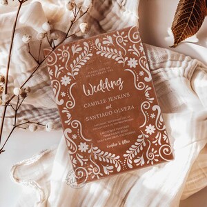 Papel Picado Wedding Invitation
