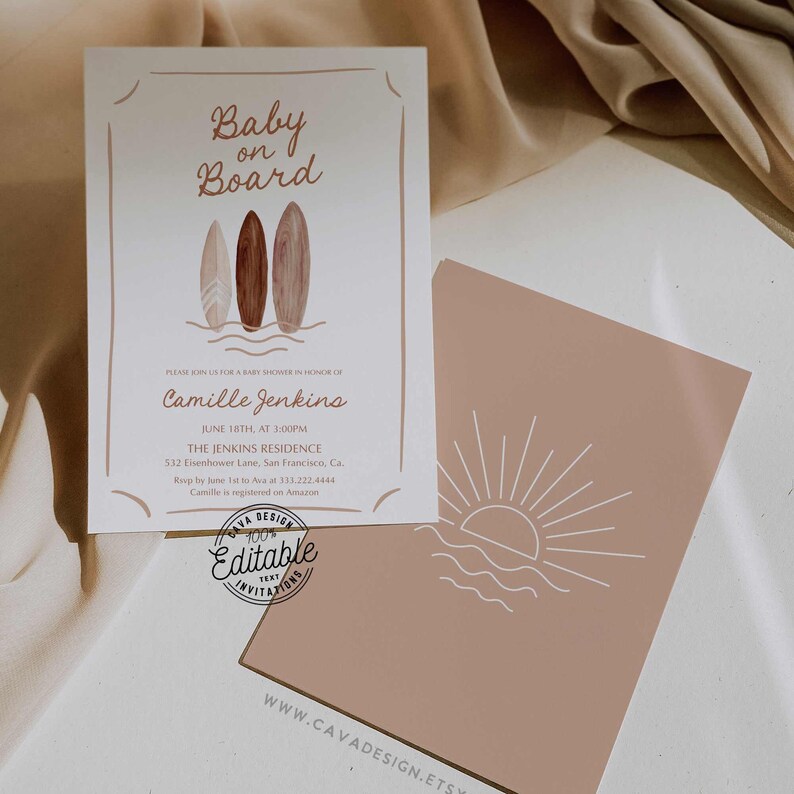 Boho Baby on Board Beach Baby Shower