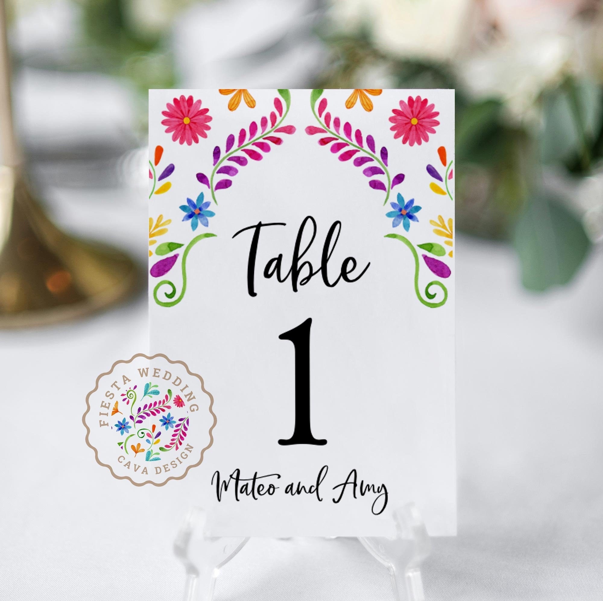  FUNOMOCYA 6pcs Wedding Cards Wedding Table Number