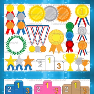 Winner Medals - Cutting Files Svg Png Jpg Eps Digital Graphic Design Instant Download Commercial Use Win Winner Medal (00744c)