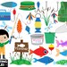 Boy Gone Fishing - Cutting files SVG DXF eps png Vinyl cut, digital files, Instant Download, Personal and Commercial use (00101c)