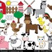 Farm animals Set Clipart - Digital Clip Art Graphics, Personal, Commercial Use - 56 PNG images (00053)