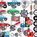 Circle Cool Cars - Digital files svg dxf eps png Vinyl cut Design files Personal Commercial use Instant Download (00112c)