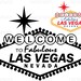 Las Vegas sign - Clipart / Cutting Files Svg Png Jpg Dxf Studio Digital Graphic Design Instant Download Commercial Use game city icon 01043c