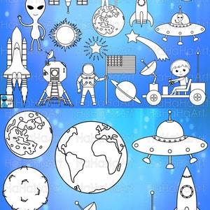 Moon Land Outline - Cutting Files Svg Png Jpg Eps Digital Graphic Design Instant Download Commercial Use Cut Landing Fly Sun Rocket (00617c)