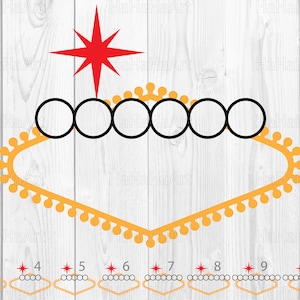 Las Vegas Blank Signs - Clipart / Arquivos de corte svg png jpg dxf eps design gráfico digital Download instantâneo popular máquina de corte diy 01616c