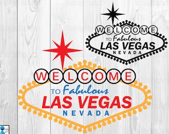 Las Vegas sign - Clipart / Cutting Files Svg Png Jpg Dxf Digital Graphic Design Instant Download Commercial Use game city icon 01043c