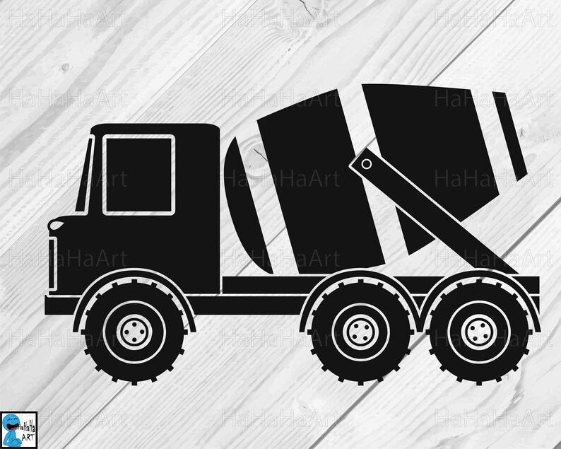 Download Cement Truck Monogram Clip art / Cutting Files svg png jpg | Etsy