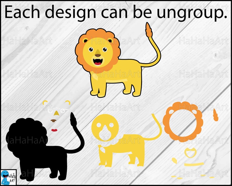 Download Safari animals Clipart / Cutting Files svg png jpg dxf | Etsy