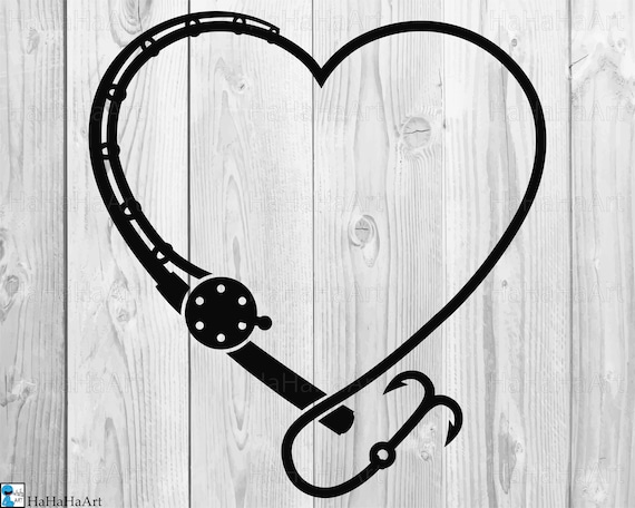 Download Heart Fishing Rod Clip art / Cutting Files svg eps dxf png ...