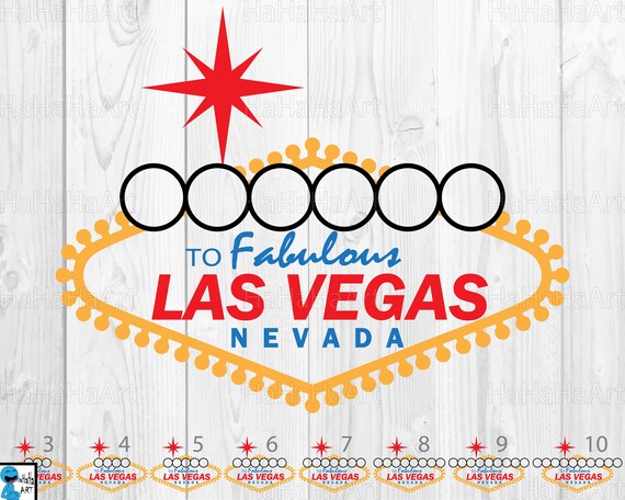 Las Vegas Blank Signs Clipart Cutting Files Svg Png Jpg Etsy