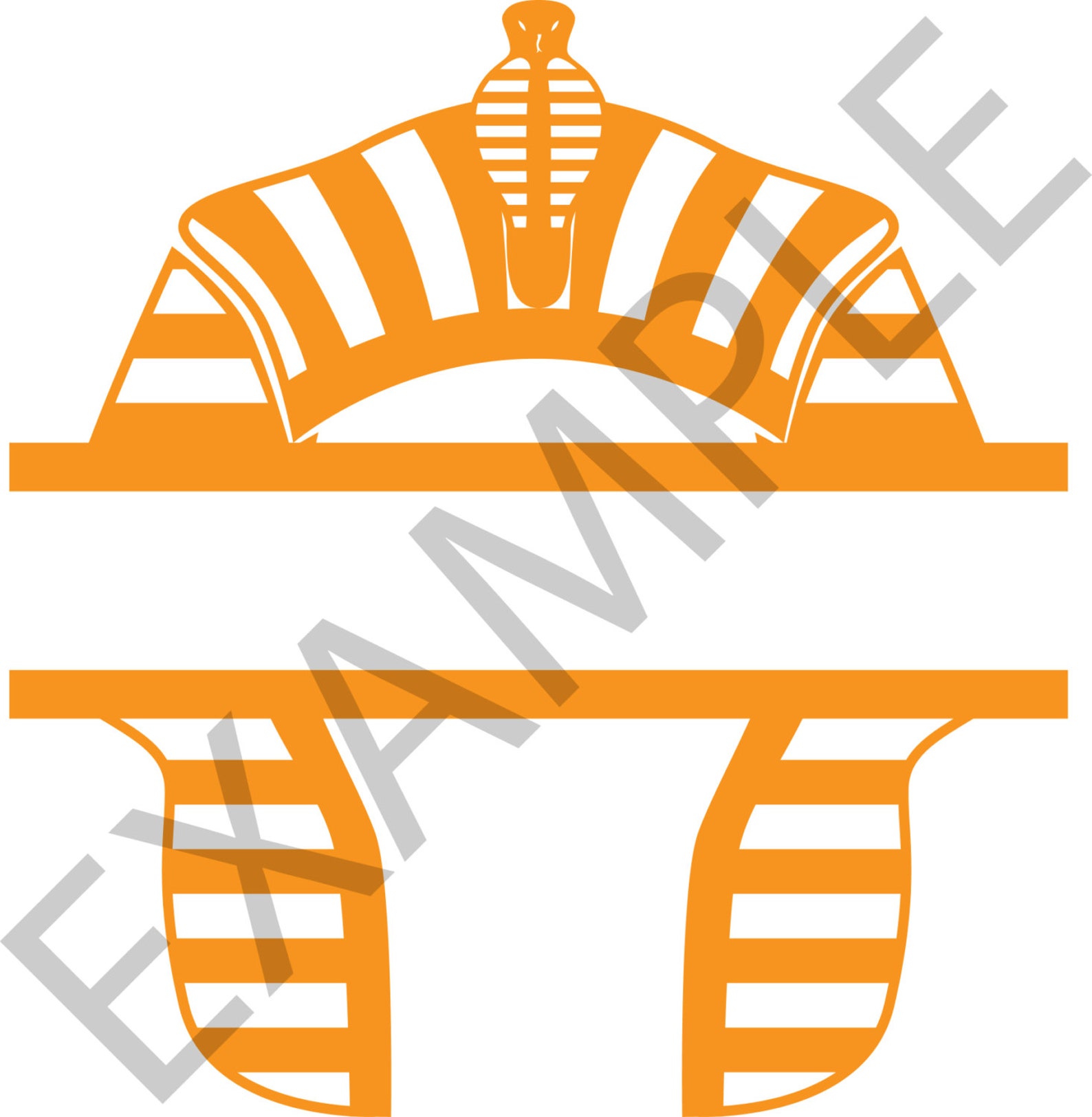 Egypt Split Monogram Part 1 Cutting Files - Digital Files Svg Eps Png ...