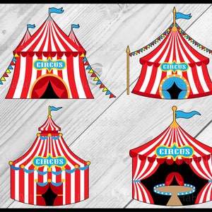 Circus Tent - Clipart / Cutting Files svg png jpg dxf digital graphic design Instant Download Commercial Use monogram layer 01139c