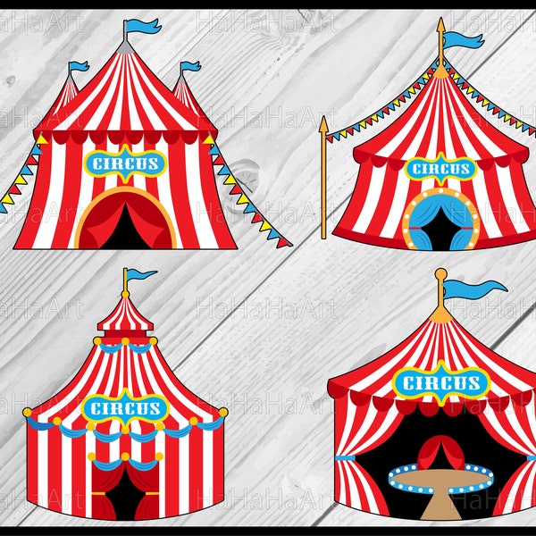 Circus Tent - Clipart / Cutting Files svg png jpg dxf digital graphic design Instant Download Commercial Use monogram layer 01139c