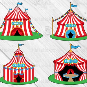 Circus Tent - Clipart / Cutting Files svg png jpg dxf digital graphic design Instant Download Commercial Use monogram layer 00618c