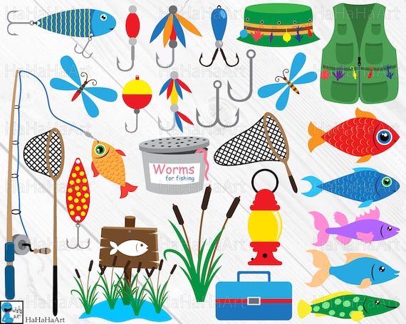 Boy Gone Fishing Clipart / Cutting Files Svg Png Jpg Dxf Digital