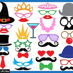 Adereços para cabine de festa - Arquivos de corte SVG JPG Design gráfico digital Download instantâneo para uso comercial Cabine de fotos para festa Boné divertido e divertido (00932c)