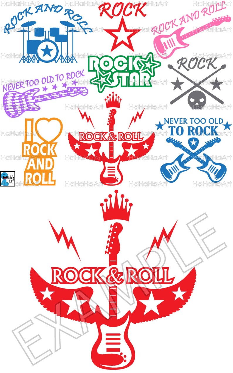 Download Best Rock And Roll Shirt Design Color Cutting Files Svg Png | Etsy