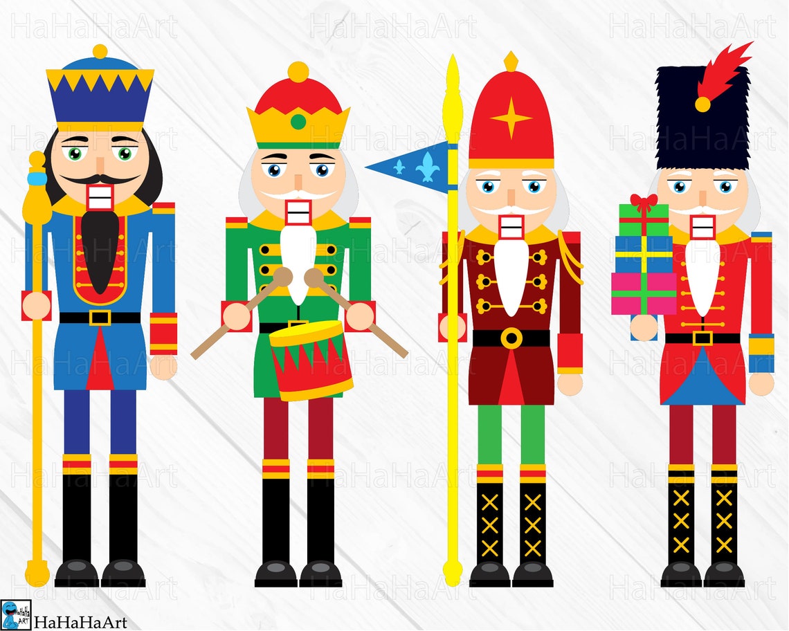 Nutcrackers Clipart / Cutting Files Svg Png Jpg Dxf Eps | Etsy