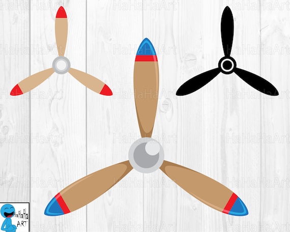 Airplane Propeller Clipart / Cutting Files svg png jpg dxf | Etsy