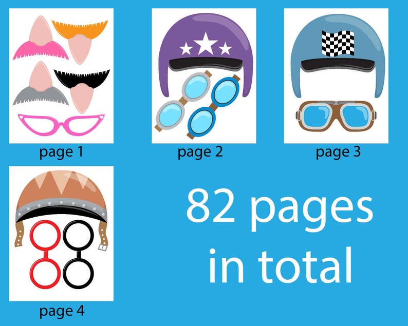 50s Race Car Props V2 ClipArt PDF JPG Digital Graphic Design | Etsy