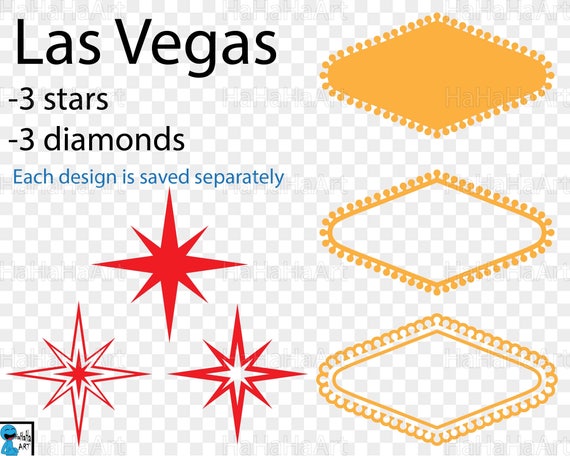 Las Vegas Sign Transparent Clipart / Cutting Files Svg Png 