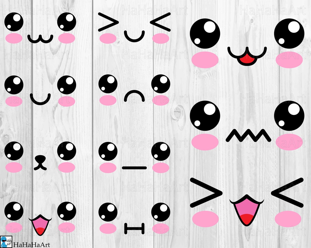 Kawaii - Clipart / Cutting Files Svg Png Jpg Dxf Eps Digital Graphic ...