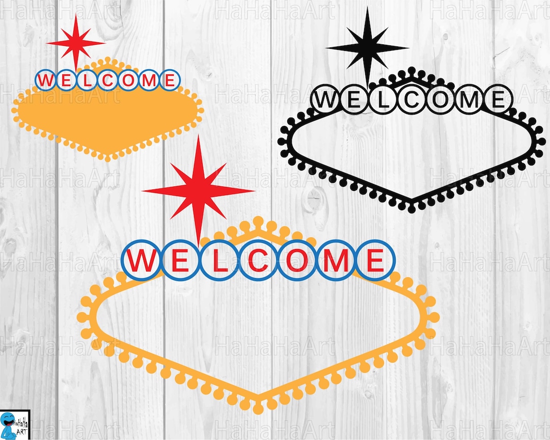 Las Vegas Sign - Clipart / Cutting Files Svg Png Jpg Digital Graphic ...