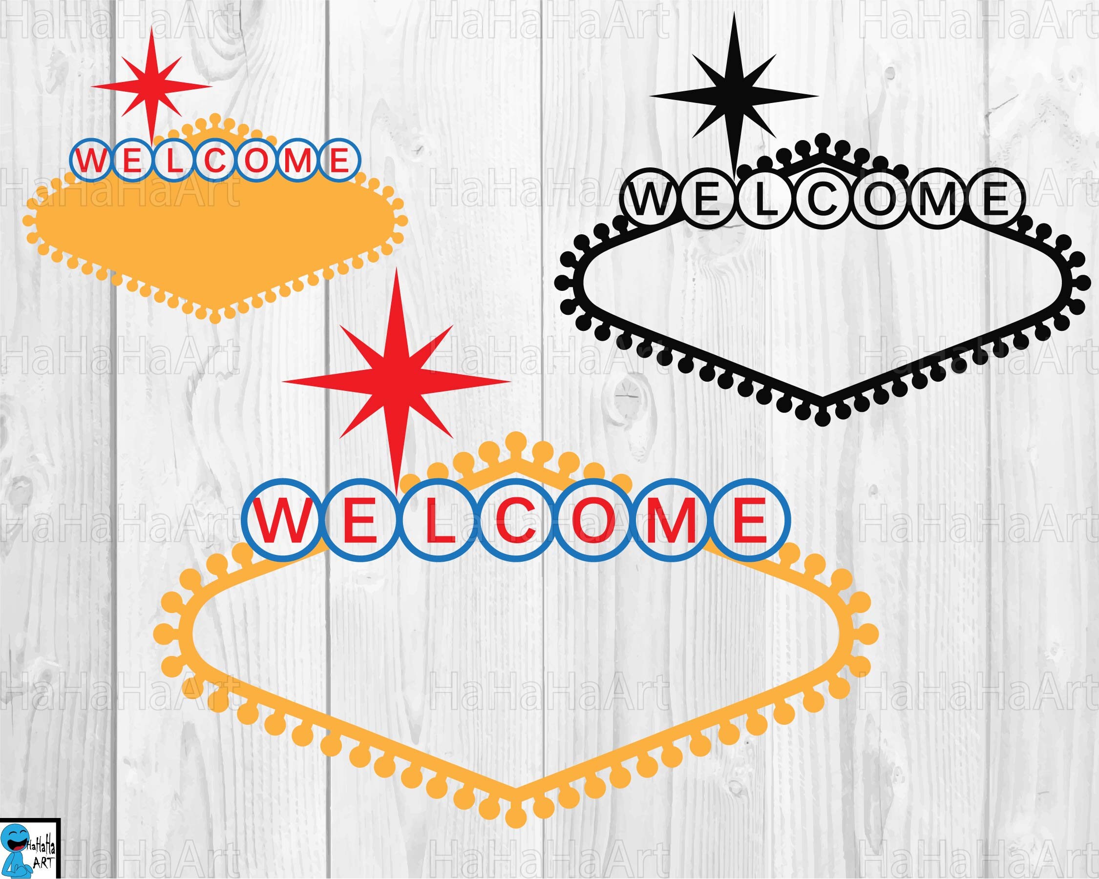 Las Vegas Sign Clipart / Cutting