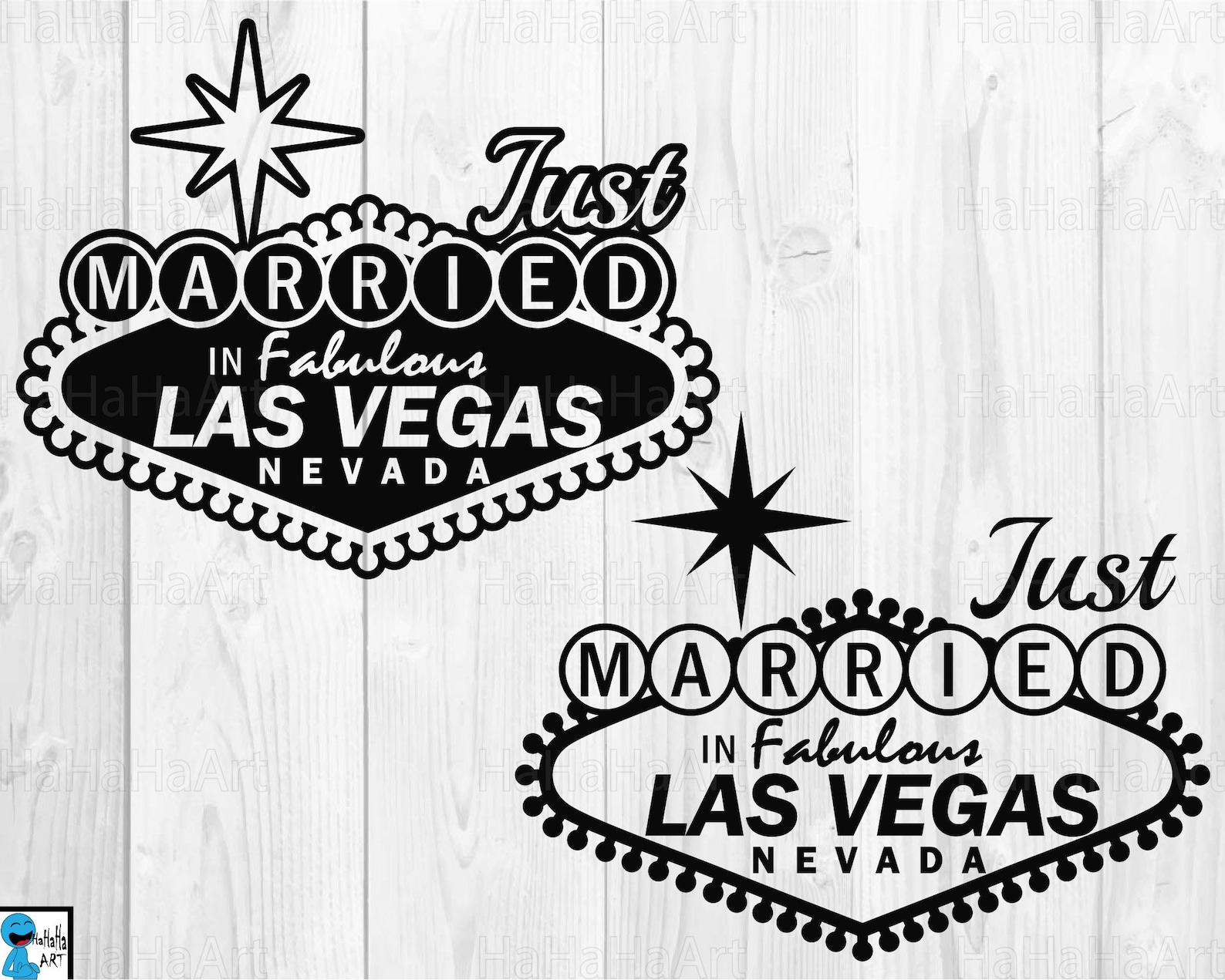 Just Married Las Vegas Sign Clipart / Cutting Files Svg Png Etsy