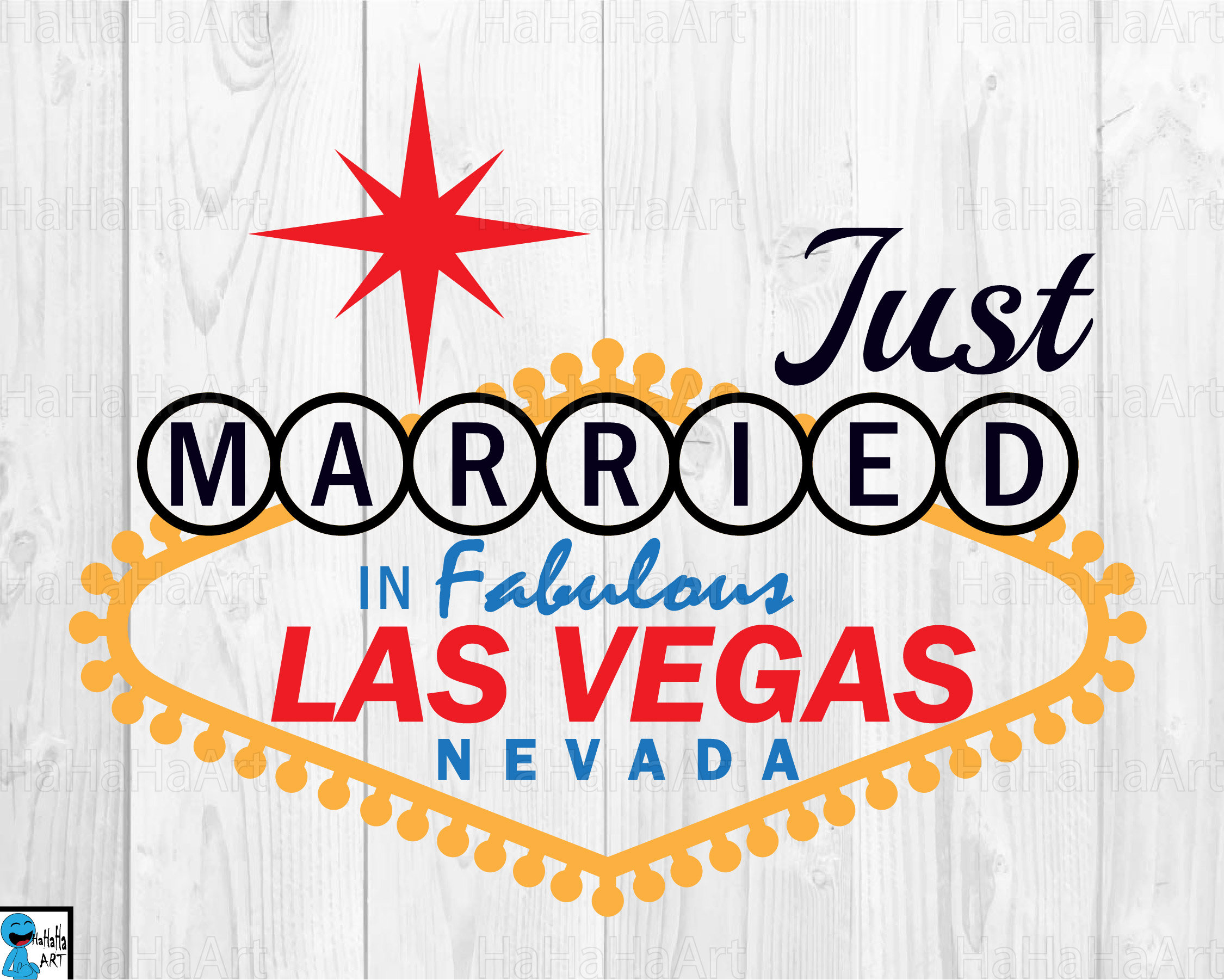 Just Married Las Vegas Sign Clipart / Cutting Files Svg Png Etsy