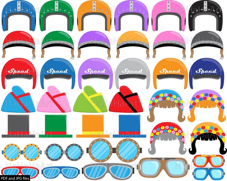 50s Race Car Props V1 Clipart PDF JPG Digital Graphic Design - Etsy