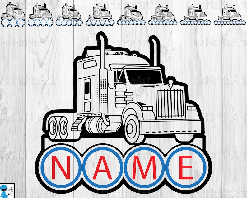Free Free 123 18 Wheeler Semi Truck Svg SVG PNG EPS DXF File