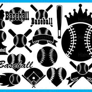 Baseball Monogram V1 Black - Cutting Files Svg Png Jpg Eps Dxf Digital Graphic Design Instant Download Personal Commercial Use (00077c)