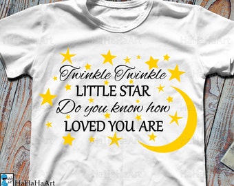 Twinkle Twinkle Little Star - Clip art / Cutting Files svg eps dxf png jpg digital graphic design Instant Download Commercial Use 01429c