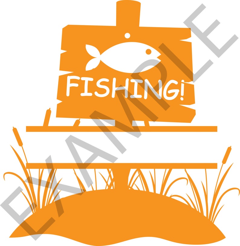 Download Boy Gone Fishing Split Monogram Cutting files SVG DXF eps ...