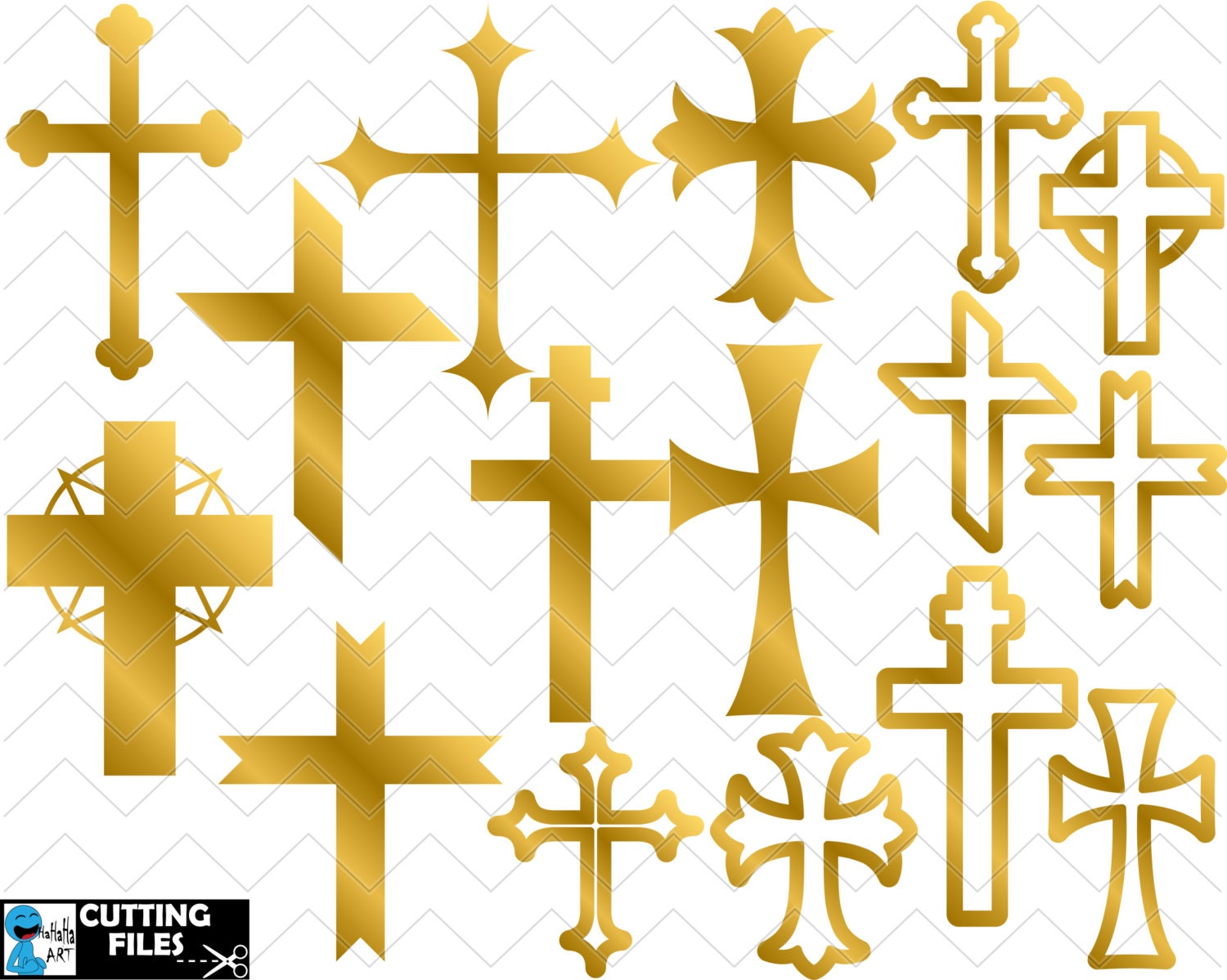 Set of 3 Gold Cross Paper Clips, Journal Clips, Planner Clips, TN  Accessories, Journal Clip, Bookmark, Page Marker